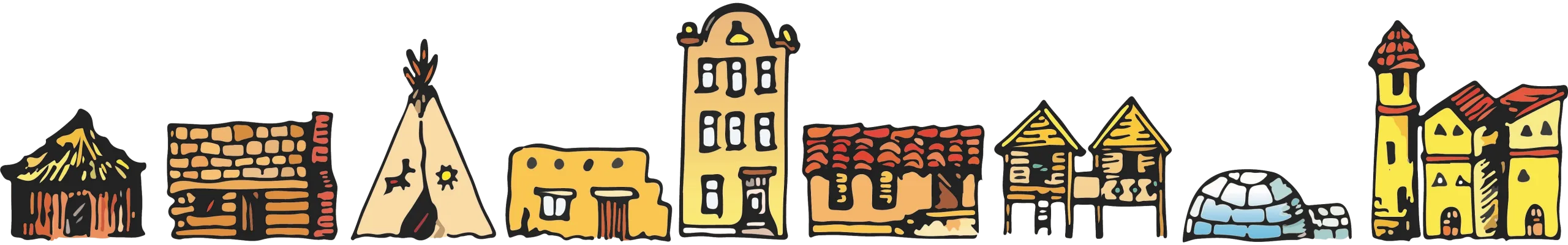 colored houses
