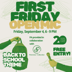 SEPT 4 - First Friday Art Walk: Back to School Open Mic